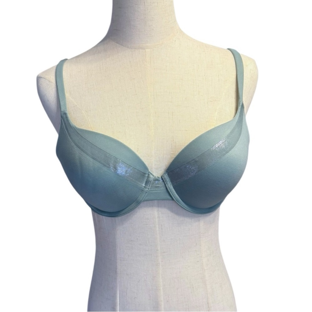 Victoria’s Secret Body By Victoria Perfect Shape Bra 34C Teal Smooth T-Shirt Bra